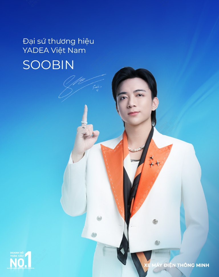 Đai sứ thương hiệu Yadea Việt Nam - Soobin