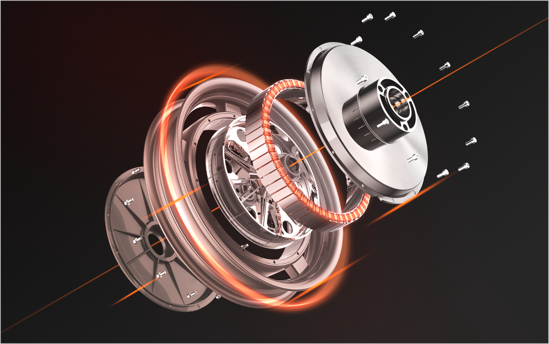 Động cơ hiệu suất cao 2000WTốc độ tối đa 64 kmh