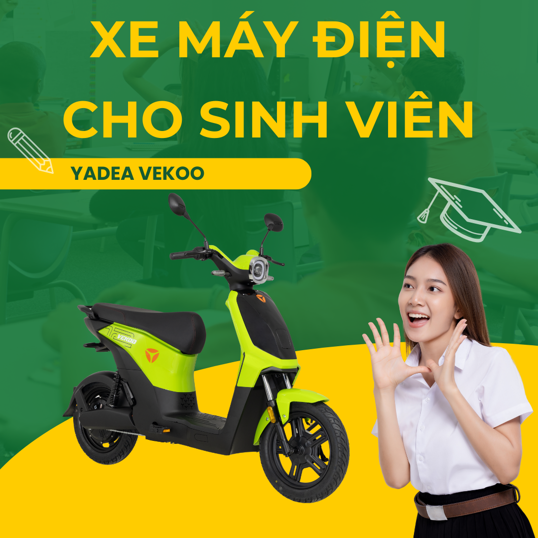 5 lý do YADEA Vekoo là lựa chọn hoàn hảo cho sinh viên