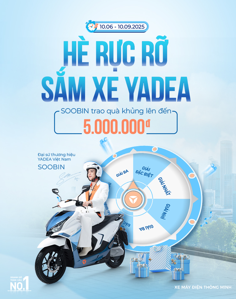 YADEA Việt Nam | Xe máy điện thông minh - XE ĐIỆN BÁN CHẠY HÀNG ĐẦU THẾ GIỚI