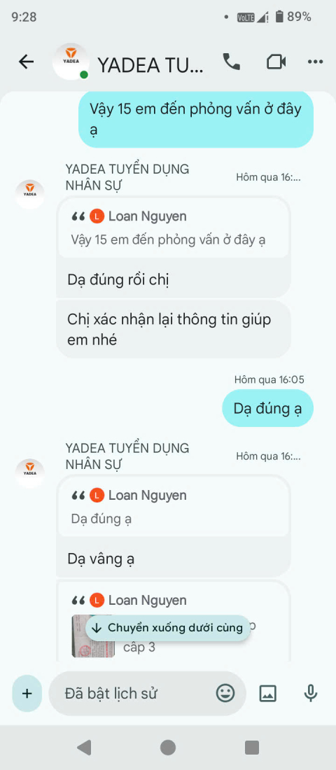 Cảnh báo giả mạo Yadea Việt Nam tuyển dụng