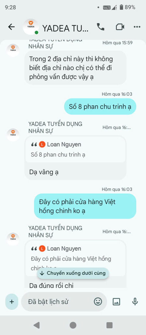 Cảnh báo giả mạo Yadea Việt Nam tuyển dụng