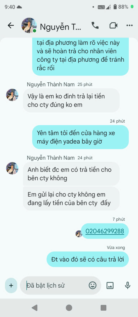 Cảnh báo giả mạo Yadea Việt Nam tuyển dụng