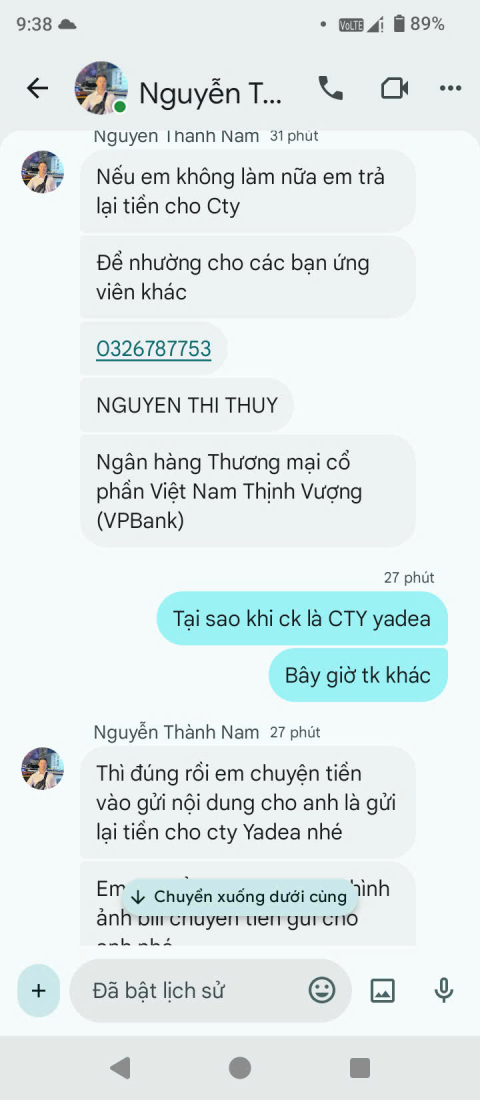 Cảnh báo giả mạo Yadea Việt Nam tuyển dụng