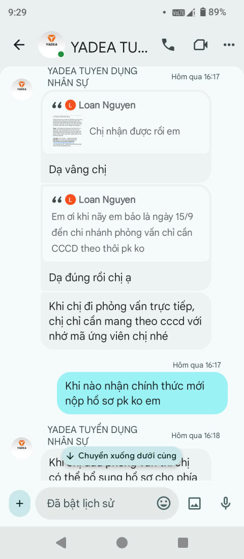 Cảnh báo giả mạo Yadea Việt Nam tuyển dụng