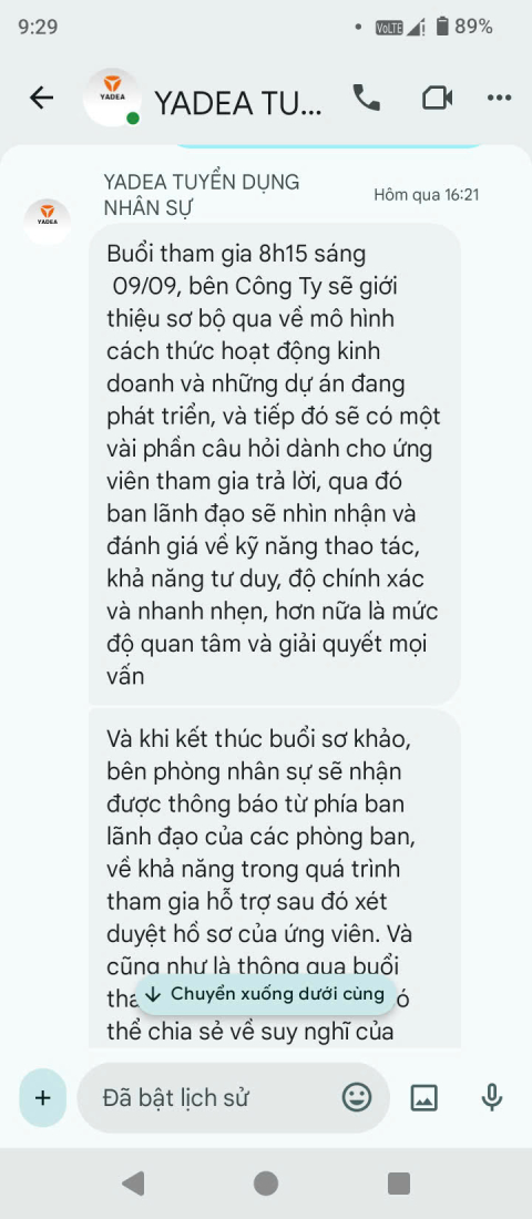 Cảnh báo giả mạo Yadea Việt Nam tuyển dụng