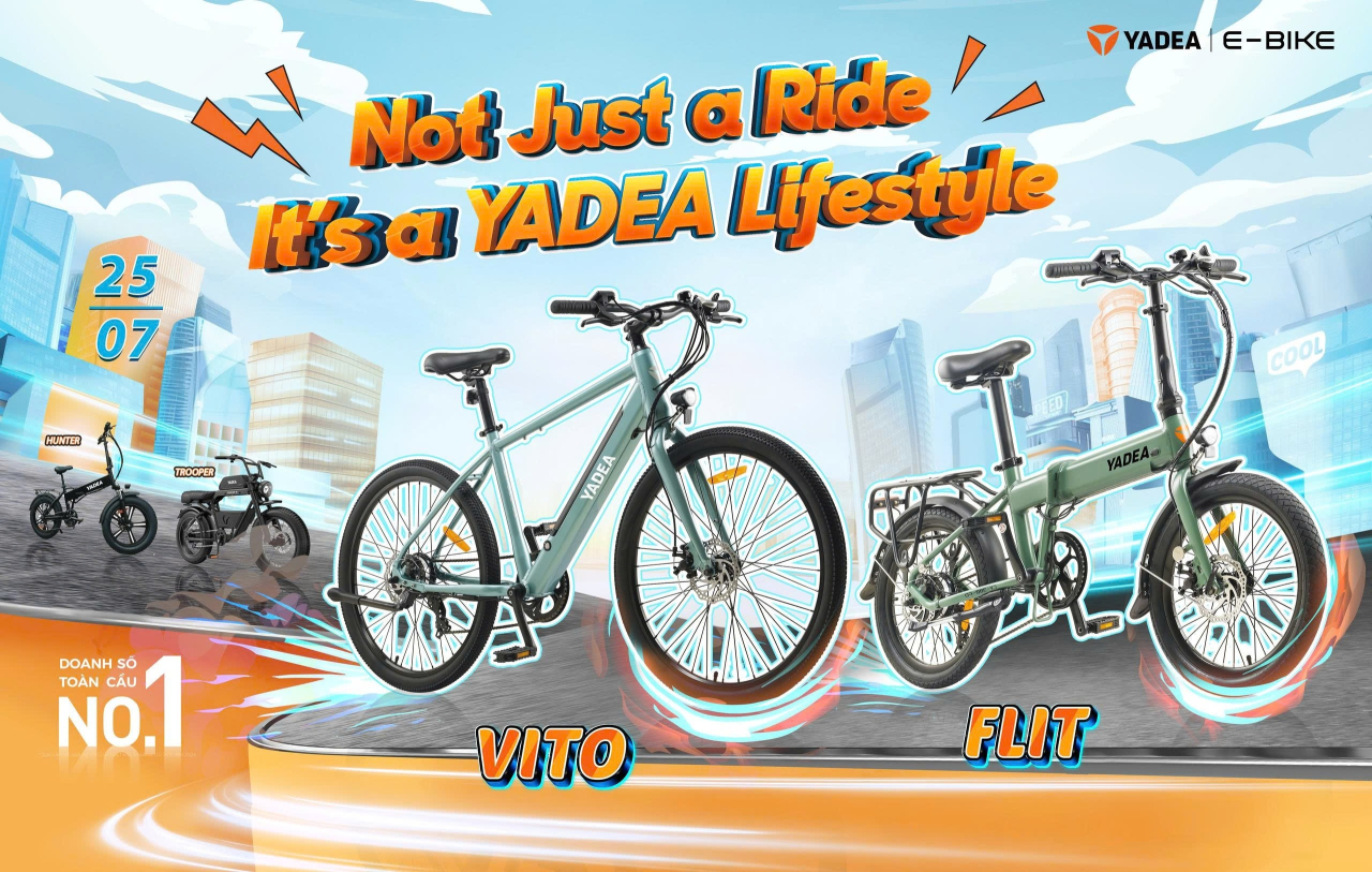 YADEA RA MẮT BỘ ĐÔI XE ĐIỆN TRỢ LỰC MỚI: VITO & FLIT