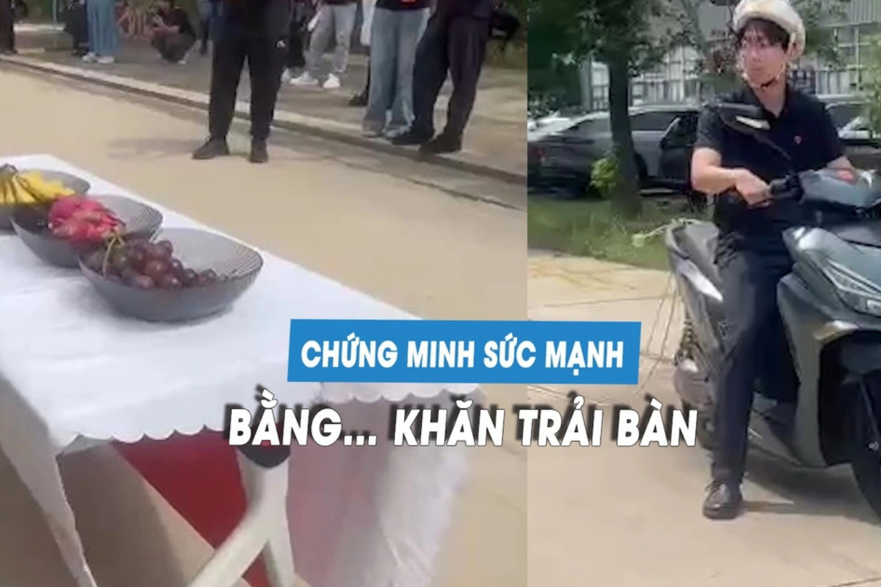 Độc lạ: Yadea dùng khăn trải bàn chứng minh sức mạnh xe máy điện Velax