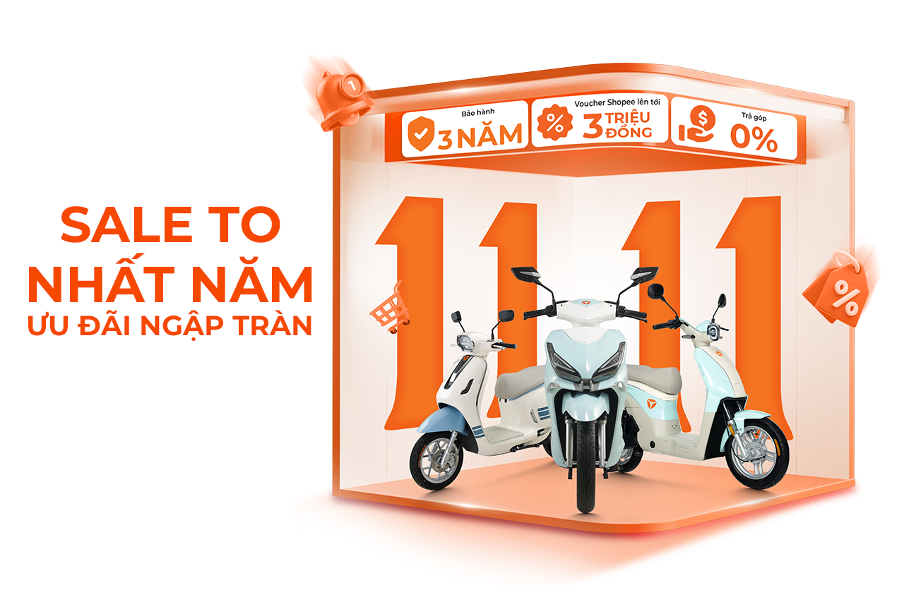 0711 Cover web 11.11 – Sale to nhất năm, săn deal khủng cùng Yadea