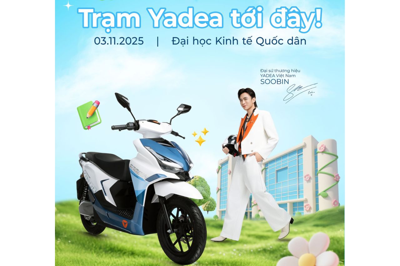 YADEA đồng hành cùng FIORISA 2025 – Sôi động sự kiện chào tân sinh viên Đại học Kinh tế Quốc dân