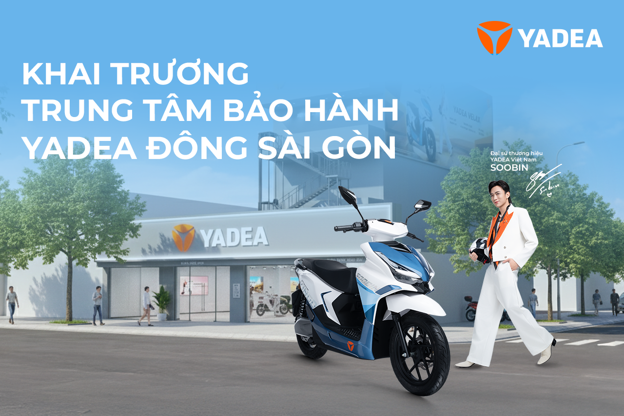 Ảnh cover web Yadea khai trương trung tâm bảo hành chính hãng đầu tiên tại TP. Hồ Chí Minh