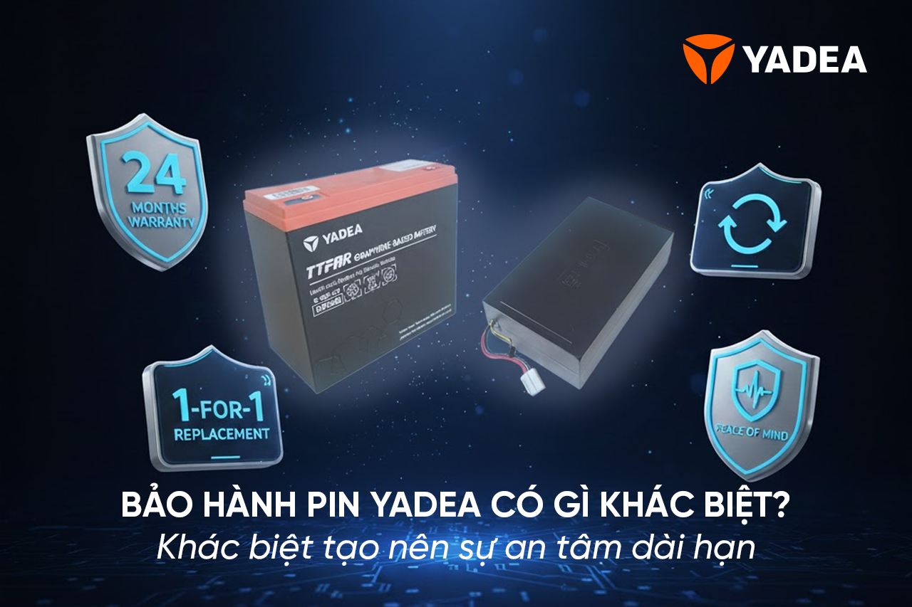 Bảo hành pin YADEA có gì khác? Điểm khác biệt tạo nên sự an tâm dài hạn