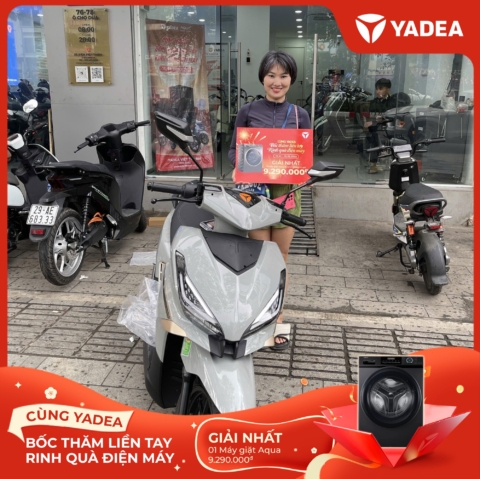 Lộc xuân gõ cửa – Nhiều khách hàng YADEA may mắn nhận quà điện máy AQUA giá trị