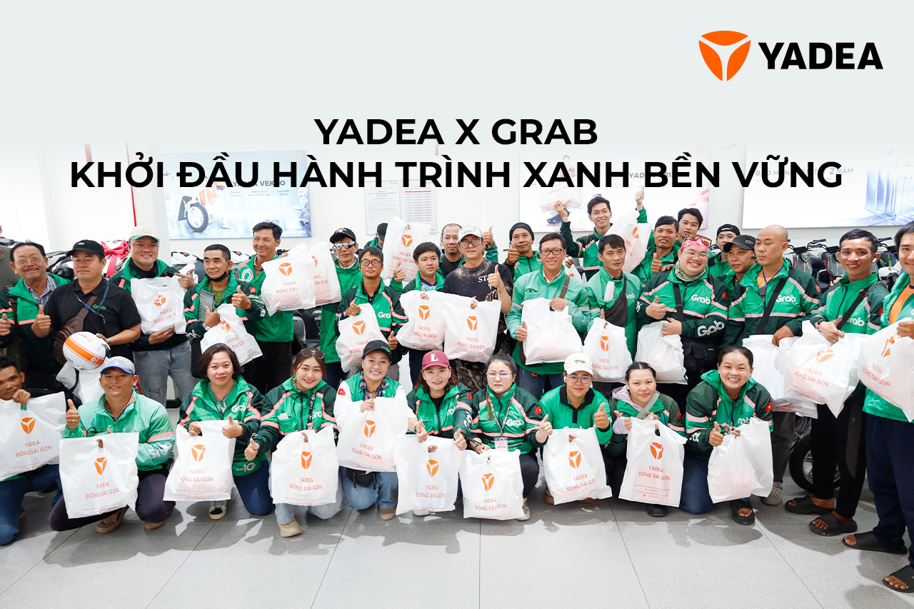 Ảnh Cover 2703 Yadea x Grab YADEA x GRAB: Khởi đầu hành trình xanh bền vững tại Việt Nam