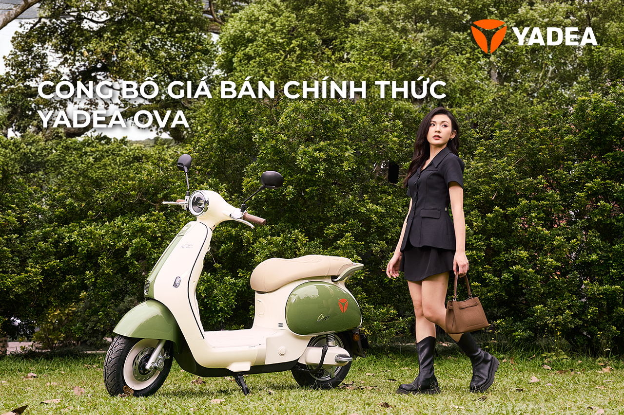 Ảnh cover giá ova Công bố giá bán chính thức YADEA OVA