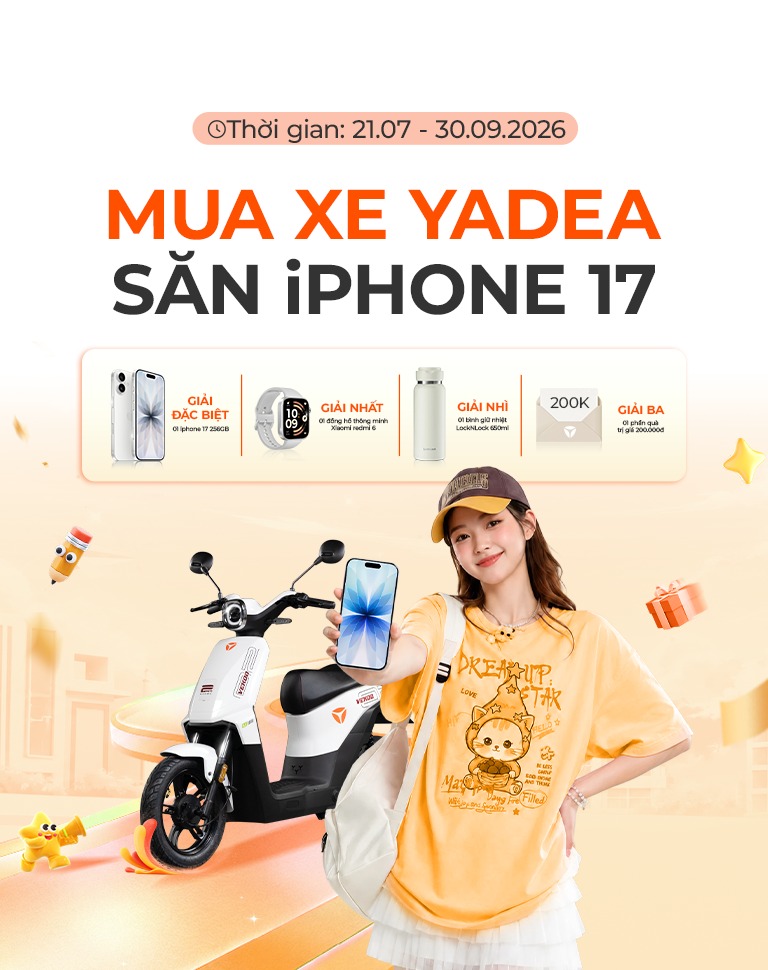 Mobile Banner 768x970px YADEA Việt Nam | Xe máy điện thông minh - XE ĐIỆN BÁN CHẠY HÀNG ĐẦU THẾ GIỚI
