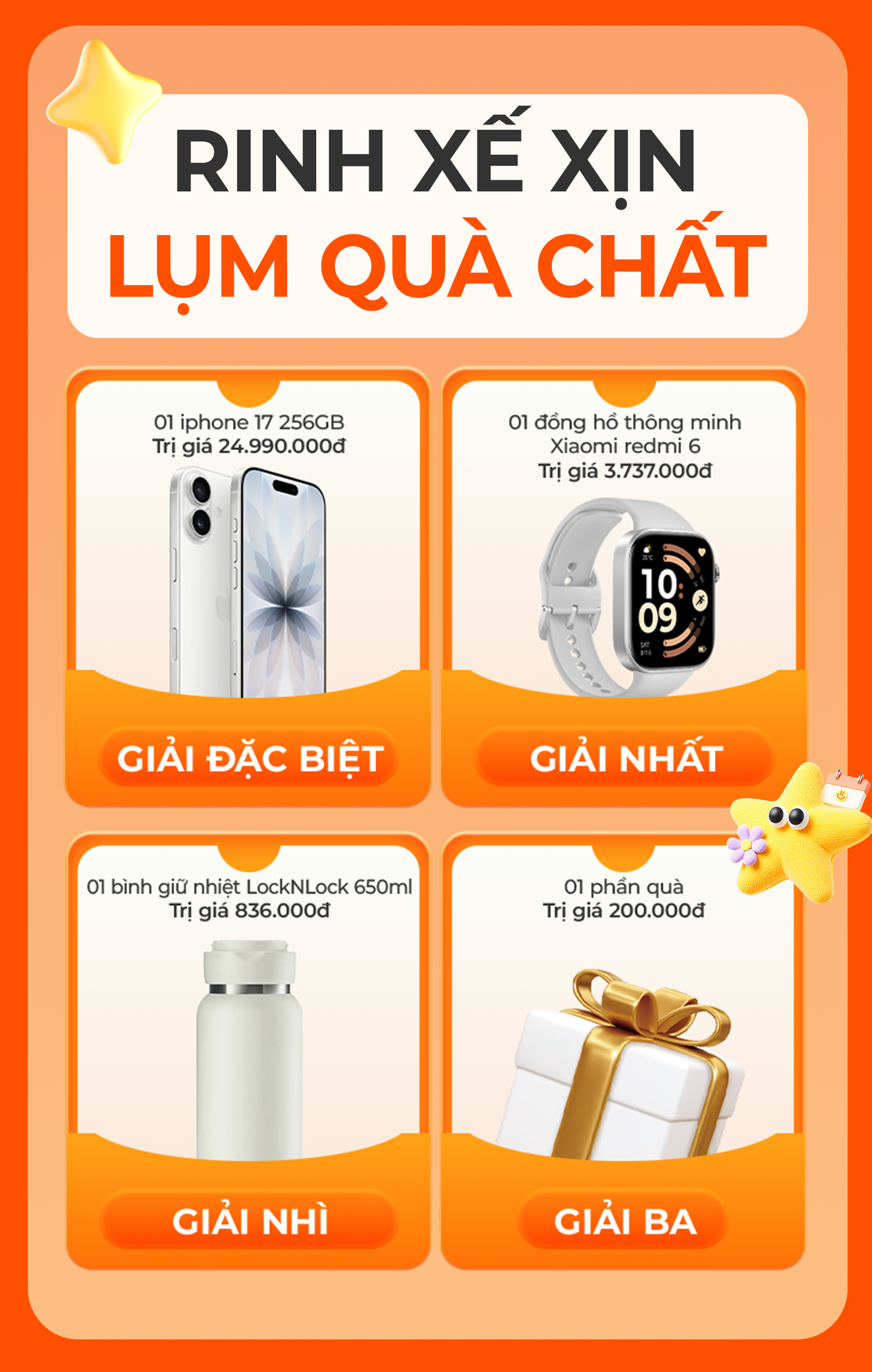 Mobile Giải thưởng Mua Xe Yadea Săn iphone 17